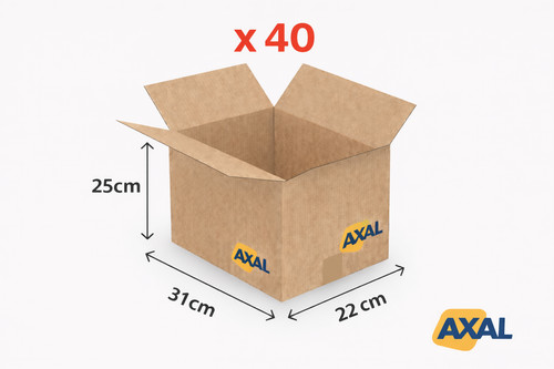 X40 cartons simple cannelure - simple,