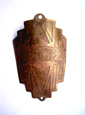 Plaque de Velo Cycles MERCIER - Old Bike Head Badge - No Emaillee