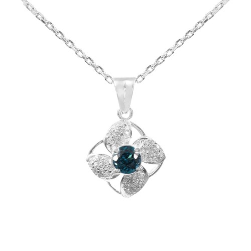 Bleu vert tourmaline collier - vert,