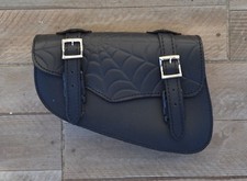 sacoche latérale en Cuir  Toile Araignée - sportster iron forty nighter sporster