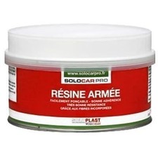 Résine armée polyester bi composant chargée fibres de verre SOLOPLAST