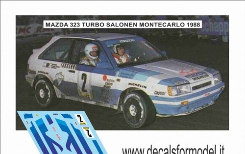 Mazda 323 turbo rally - 1/43,