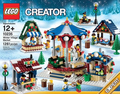 Lego 10235 marché hiver - lego, d'hiver