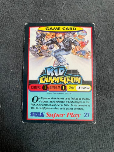 Panini game card sega - card,
