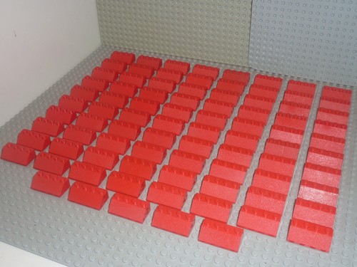 Lego red slope - red, ref