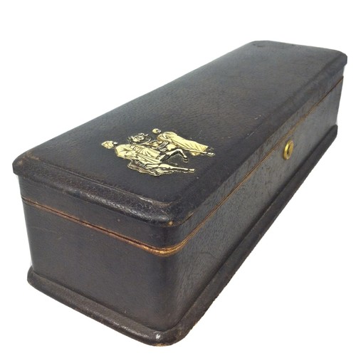 Ancienne boite gants cuir - a,