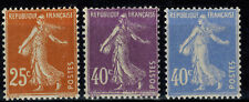France timbre semeuse fond plein N° 235 , 236 et 237 Neuf ** MNH
