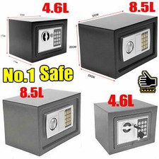 Coffre-fort serrure électronique numérique pour meuble avec 2 clés noir / gris 