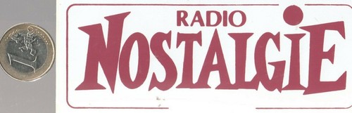 Autocollant radio nostalgie - autocollant.,
