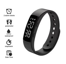Bracelet intelligent LED numérique étanche horloge intelligente Smartband