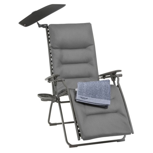 Chaise longue tout grise - en, un