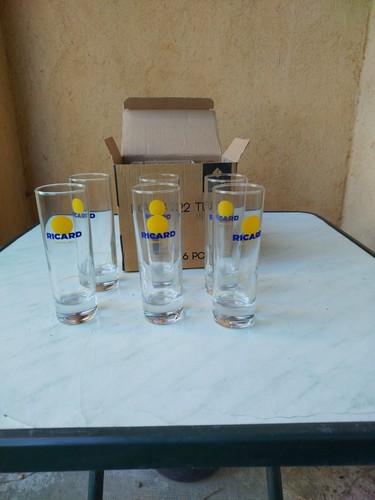 Lot verres ricard tubo cl - ricard, 22