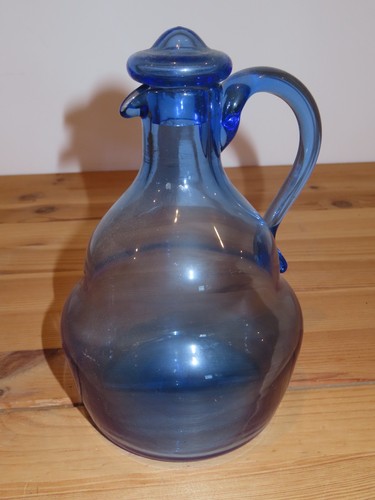 Carafe bleue cristal - carafe, en