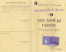 VIEUX PAPIER FISCAUX SUR