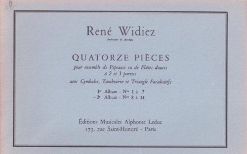 Quatorze pièces pour ensemble