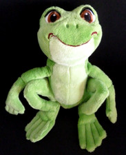 G9 DOUDOU PELUCHE DISNEY Tiania princesse et la grenouille VERT BLANC 18c TTBE