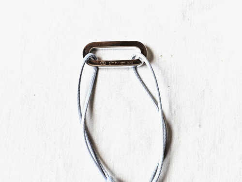 Bracelet cordon gris clair