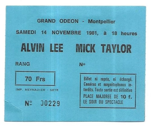 Rare ticket billet concert - concert,