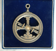 Trophée ASTROLABE en Laiton - Rallye MERCEDES Algarve 1996 - Presse Papier  -