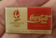 ALBERTVILLE 92 COCA COLA PIN'S RARE, COLLECTION, VINTAGE COLLECTOR COJO 1991