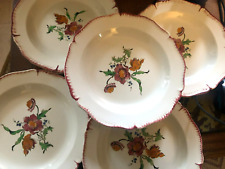 CREIL MONTEREAU  6 ASSIETTES CREUSES    modèle RECAMIER ANCIENNES