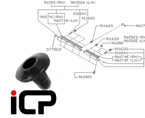 Genuine side skirt pin clip - genuine,