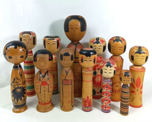 Set traditional kokeshi - 12,