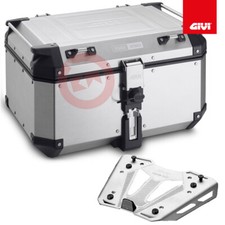 GIVI Top-Case Outback 58L OBKN58A + Kit Piastra SRA6403 Triumph Tiger 1200 2018