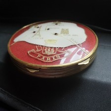Ancien poudrier de sac Souvenir de Paris avec monuments Années 50