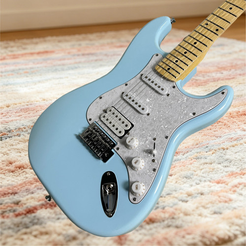 Electric guitar blue color - st,