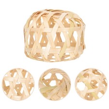  2 Pcs Abat Jour Bambou