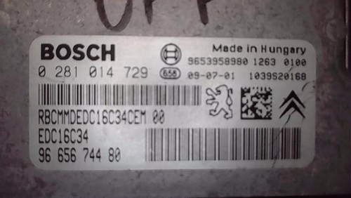 Calculateur moteur citroen - citroen, c4