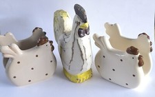 Ensemble Vintage  Porte-serviette Et Décoration Poule Déco Campagne Retro