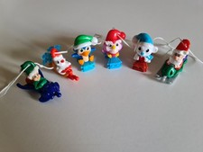6 figurines Noël, Pingouin, Hibou, Souris ou Ours, Père et Mère noël... - Kinder