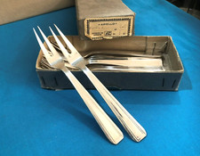 12 fourchettes à escargot ART DECO métal argenté APOLLO couvert Ménagère 14,5 cm