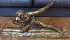 POLBERT Ugo CIPRIANI Grande statue en terre cuite ART DECO vers 1940