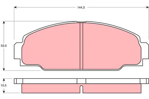 Plaquettes frein gdb3090 - frein,