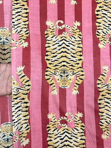 Tissu floral indien fait main