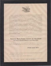 1886 Faire-part décès