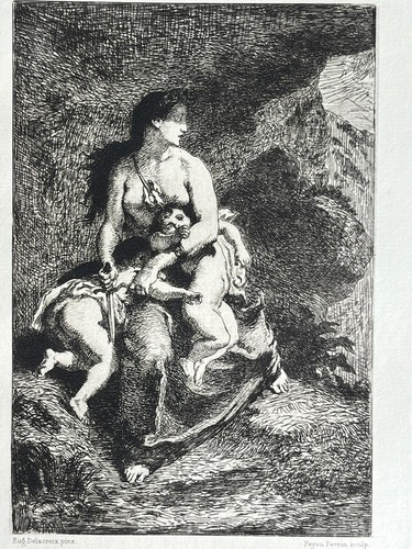 Eugène delacroix gravure eau - eugène,