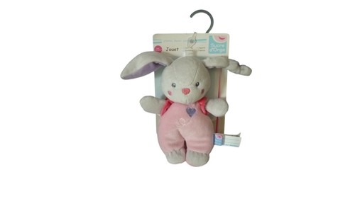 Peluche lapin rose sucre - peluche,