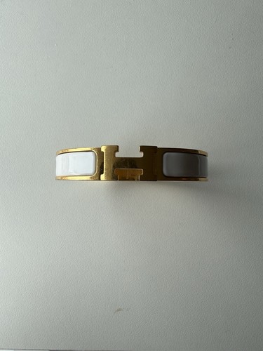 Hermès clic bracelet white - hermÈs, h
