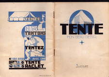 PARIS (XII°) USINE de TENTES de CAMPING "Charles RACLET" Catalogue en 1950-1960