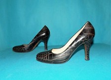 escarpins LUCIANO PADOVAN en cuir marron effets croco p 36,5 EUR