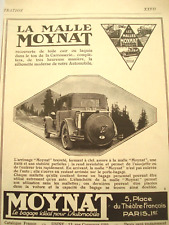 PUBLICITÉ 1927 -LA MALLE MOYNAT -RECOUVERT DE TOILE CUIR OU LAQUÉE -