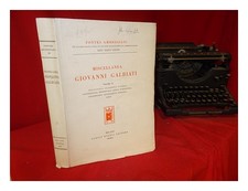 Capovilla, Giovanni Miscellanea Galbiati. Vol. 2 Filologia Classique, St
