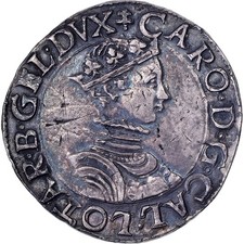 Duché de Lorraine, Charles III, Teston, 1545-1556, Nancy, Argent, TTB