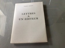livres anciens de collection Numéroté.Proust.Lettres à un éditeur.