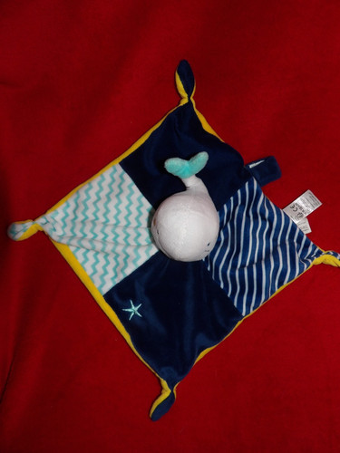Doudou plat gemo baleine - plat,