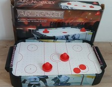 Petit air-hockey de table pour enfants — Jeu complet + ventilateur (51 × 30,5 ×